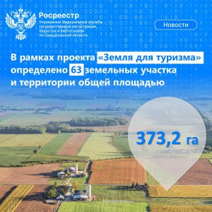 Более 370 гектаров земли выявлены в Свердловской области в рамках проекта Росреестра «Земля для туризма»